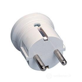 Spina elettrica "tedesca" 16A 2P+T 250 V bianca (AZ)