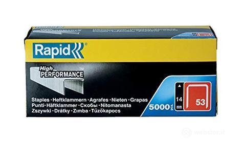 Rapid 11860410 No. 53 Graffe a Filo fine 14 mm, Acciaio (AZ)