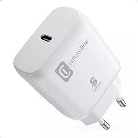 Cellularline | Caricatore di rete | Super Fast Charge PD 25W - Carica dispositivi Samsung compatibili con porta USB-C alla massima velocit?. (AZ)