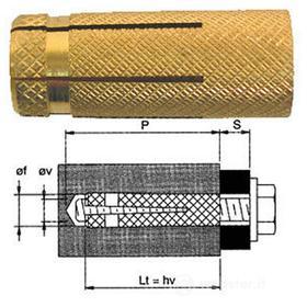 Tasselli in ottone PO M 12x40 (100 Pz.)