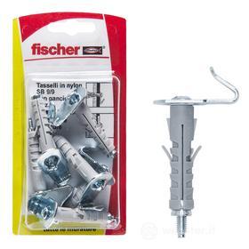 Tasselli a espansione SB 9/9 K con gancio piatto (6 Pz.)