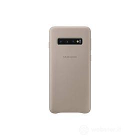 Cellulare - Custodia Leather Cover Gray (Galaxy S10) (AZ)