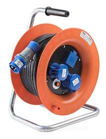 Rosi 4021 AVVOLGICAVO Industriale, Arancio/Blu (AZ)