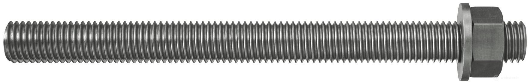 Barre filettate in acciaio FIS A M 24 x 380 A4 (5 Pz.)