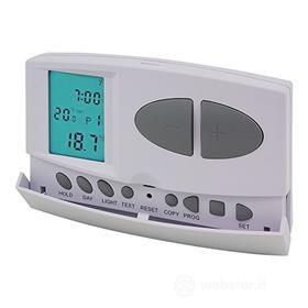 Cronotermostato digitale Estate/Inverno con display LCD alimentazione batteria (AZ)