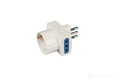 Adattatore multiplo pluristandard - spina 10A bianco (AZ)