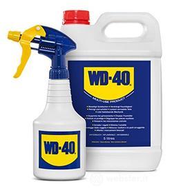 WD-40 Prodotto Multifunzione Lubrificante Tanica da 5 Litri + Dosatore Spray Incluso (AZ)