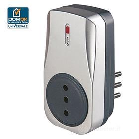 Ricevitore con spina e presa 230V 10A 2P+T (AZ)