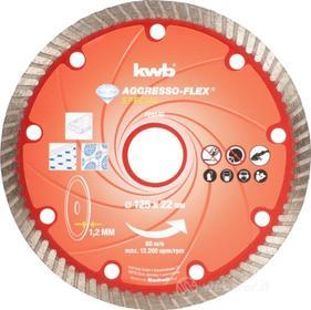 kwb 724540- Punta per trapano a batteria Aggresso-Flex, diametro 125 x 22 mm, colore: rosso (AZ)