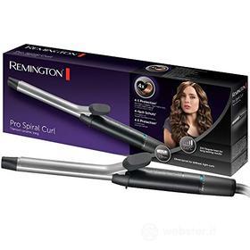 Remington Ferro Arricciacapelli Professionale, Ricci Stretti 19 mm, rivestimento 4x Ceramica e Tormalina, Ioni, Pro Spiral Curl CI5519 (AZ)
