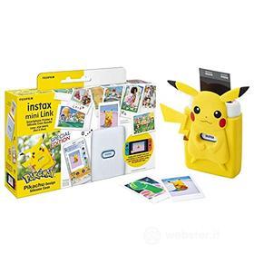 Fujifilm instax mini, Stampante Fotografica Link Special Edition, Pikachu Case (AZ)