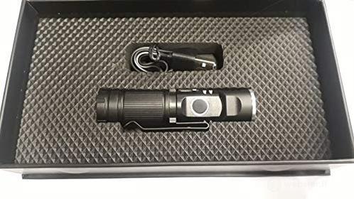 CFG Torcia LED Ricaricabile Tascabile, Nero (AZ)