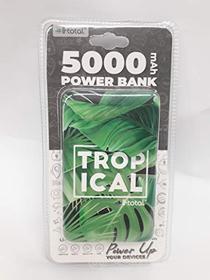 POWER BANK I-TOTAL 5000 mAh CARICABATTERIE PORTATILE CON ADATTATORI TROPICAL VERDE (AZ)