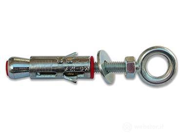 Tasselli in acciaio SLM 6 O con occhiolo (50 Pz.)