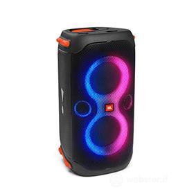 JBL PartyBox 110 Speaker Wireless Bluetooth Portatile con Effetti di Luce, Cassa Altoparlante Impermeabile IPX4 per Feste, Ingresso per Microfono e Chitarra, USB, fino a 12 h di Autonomia, Nero (AZ)