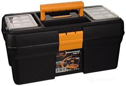 Art Plast 5500 Valigetta Porta Utensili in plastica, Nero/Giallo (AZ)