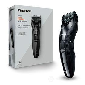 Panasonic ER-GC53-K503 Tagliacapelli, Taglio 1-10 mm in 19 Step e Taglio 0.5 mm senza Pettine Accessorio, Utilizzo con o senza Cavo Elettrico, Lavabile, Nero (AZ)