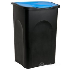 Stefanplast Eco Green - Pattumiera con coperchio blu, 37 x 37 x 56 cm, colore: Nero (AZ) Stefanplast Eco Green - Pattumiera con coperchio blu, 37 x 37 x 56 cm, colore: Nero (AZ)