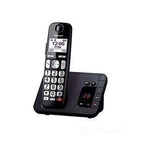 Panasonic KX-TGE250 Telefono Cordless, Volume Potenziato, Blocco Chiamate, Identificazione Chiamante, Ideale per Anziani, Facile da Usare (AZ)