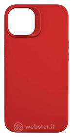 cellularline Sensation - iPhone 14 Custodia in Silicone Soft Touch - Tecnologia Antibatterica Integrata - Colore Rosso (AZ)