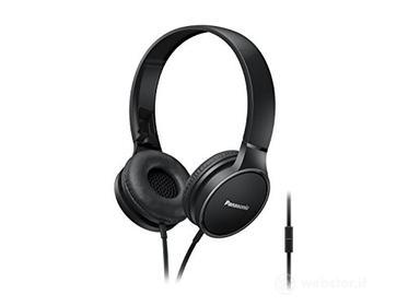 Panasonic RP-HF300M Cuffie Stereo a Padiglione, Suono Ricco e Potente con Driver da 30 mm, Pieghevoli e Comode per Viaggiare, Design Ergonomico Elegante, Compatibili con Smartphone, Nero (AZ)