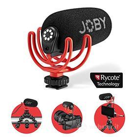 Joby Microfono Compatto Supercardioide Wavo On-Camera con Supporto Antivibrazione Rycote Duo-Lyre, per Smartphone, Mirrorless, Vlogging, Youtuber, Live Streaming, Content Creators (AZ)