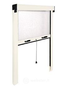 Zanzariera Avvolgibile in Alluminio Modello Sottile per Finestra Cm 120 x 170 Riducibile Bianco (AZ)