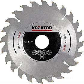 Kreator 03021200-Set di 2 lame per sega circolare per legno, 24 denti (AZ)