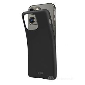 SBS Cover per iPhone 13 Pro Max, in silicone, colore: nero (AZ)