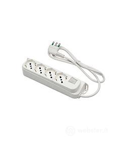 Presa multi 4p bip/schuko+int