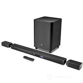 JBL BAR 5.1 Soundbar 4K Ultra HD, con altoparlanti surround wireless, 5.1 canali, 510 W, wireless e cablati, nero (AZ)