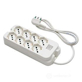 Presa multi 8p bip/schuko+int
