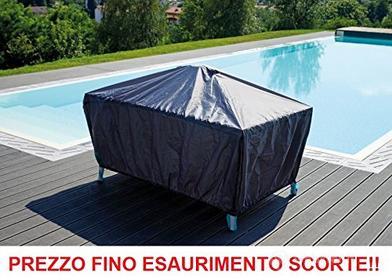 ALTIGASI Cover Telo CVT 01 in Poliestere per Tavolo da Giardino Esterno Misura 180x110 CM in Poliestere Extra Resistente - Dotato di Custodia (AZ)