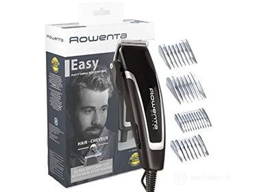 Rowenta TN1603 Driver, Tagliacapelli, Lame in acciaio Inox, Lame progettate per durare 15 anni, 4 pettini fissi, 15 impostazioni da 1 a 12 mm, Nero (AZ)