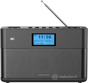 Kenwood CR-ST50DAB-B - Radio stereo compatta (DAB+, FM, Bluetooth, Line-In, presa per cuffie, funzione sveglia, colore: nero) (AZ)