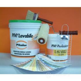 PV COLOR SRL - PITTURA LAVABILE BIANCA LT 14 (AZ)