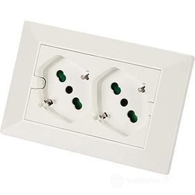 Presa multi parete 2pr bi/sc b