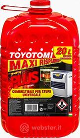 Toyotomi PLUS20L Plus Combustibile per Stufe Zibro 20 Litri, Aromatici < 0.00500%, Red_20 (AZ)
