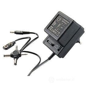Alimentatore non stabilizzato 500 mA 230 V - 3/ 12V Nero (AZ)