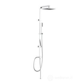 Colonna doccia in metallo cromato con doccetta 1 funzione 0042CR (AZ)