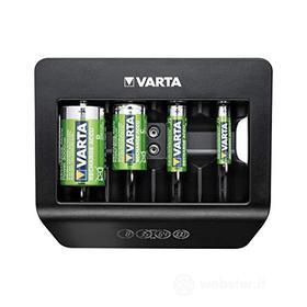 Il caricabatterie LCD Universal Plus di VARTA ricarica le batterie AAA, AA, C, D e 9 V bloccando le batterie delicatamente e rapidamente (AZ)