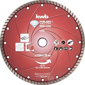kwb Disco Diamante Disco Disc Red-Line 797840 (sinterizzato, Turborrand, 230 x 22 mm) A. a. Per Einhell Te-AG 230 (AZ)