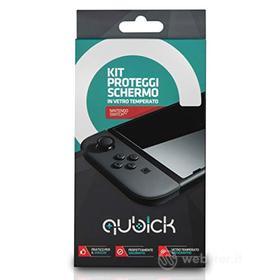 Qubick Kit proteggi schermo in Vetro Temperato - Nintendo Switch (AZ)