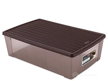 Stefanplast 2075922 Elegance Corbeille Moka Plastique 21 X 21 X 28 Cm