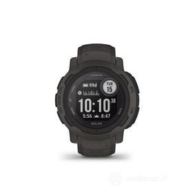 Garmin Instinct 2 Solar, Smartwatch, 45mm, Rugged design, Ricarica solare, Autonomia infinita, +30 app multisport, GPS, Cardio, SpO2, Garmin Pay, Connect IQ (Graphite) (AZ)