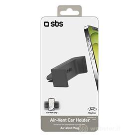 SBS SOPORTE Universal Coche Sistema Clip Negro Smartphone Hasta 80MM (AZ)