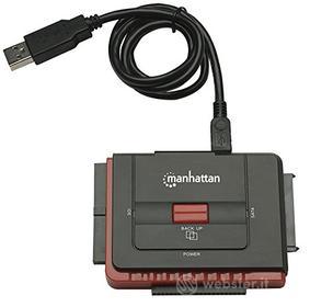 Cavetteria PC Adattatore USB 2.0 Hi-Speed a SATA/IDE (AZ)
