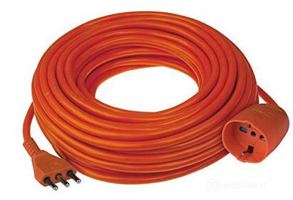 Poly Pool PP0379.20 Prolunga Da Giardino Con Pratico Supporto Spina Grande 16 A Presa Pluristandard Sezione Cavo 3 x 1,5 mm? Arancio 20 Meter (AZ)