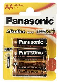 Wentronic LR6 4-BL Panasonic Alkaline Power. Tecnologia batteria: Alcalino, Fattore di forma della batteria: Cilindrico, Voltaggio della batteria: 1,5 V. Altezza: 5,05 cm, Diametro: 1,45 cm, Peso: 23,3 g. Dimensioni (LxPxA): 14,5 x 14,5 x 50,5 mm (AZ