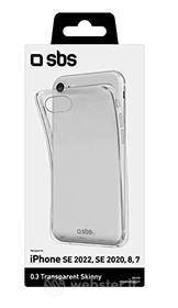 SBS Skinny Cover for iPhone SE 2022/SE 2020/8/7, Trasparente